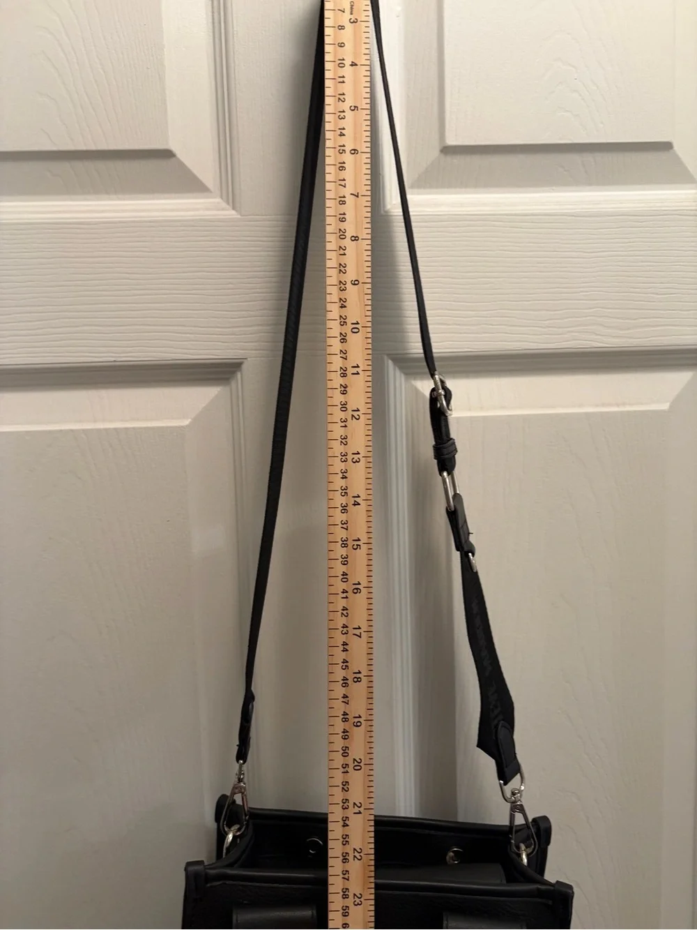 Steve Madden Black Logo Tote Crossbody Bag w/ Card Holder